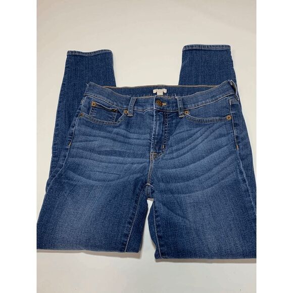 J. Crew Women’s Stretch  Skinny Jeans Denim Medium Wash Blue Size 28X28 - Picture 7 of 8